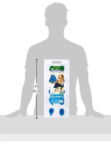 READY 2 LEARN Giant Stampers - Numbers 0-9 - Set of 10 - Easy to Hold Foam Stamps for Kids - Arts and Crafts Stamps for Displays