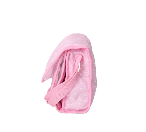 Madame Alexander On-The-Go Diaper Bag Essentials Set For Dolls, Pink Hearts
