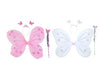 Ak Anolihk Net Fairy Butterfly Wings Costume For Baby Girl (1Pc Pink & 1Pc White)