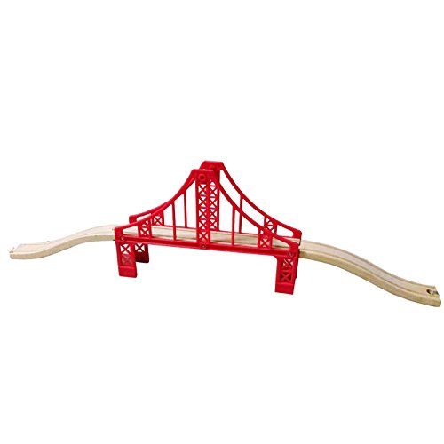 Wooden Train Bridges, Crossing Track Bridge, Wooden Train Track Accessories, Wood Train Tracks, Train Tracks Compatible with All
