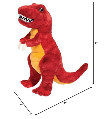 Toni T-Rex Mini Dino Dinosaur Plush Stuffed Animal Toy - 7 Inches