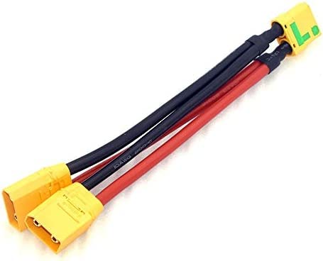 JIECHUN 2pcs XT90S Connector Style Parallel Y-Harness for Quadcopters Multirotors RC LiPo Battery