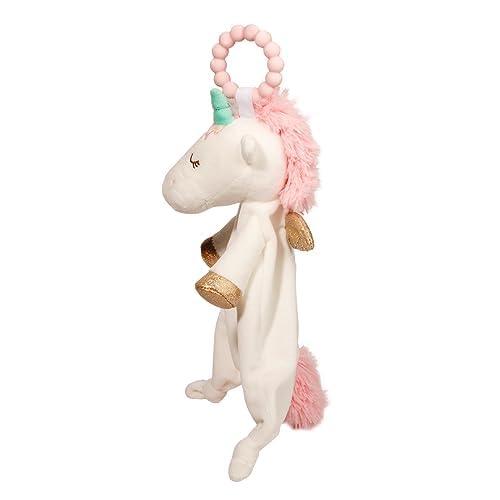 Douglas Baby Unicorn Teether Plush Stuffed Animal Toy