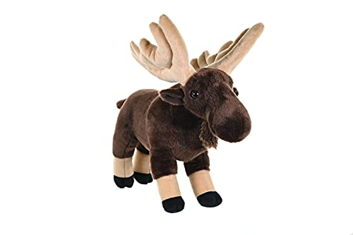 WILD REPUBLIC Moose Plush Stuffed Animal, Cuddlekins, 12 Inches, Polyester, Model 11038
