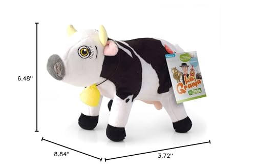 La Granja De Zen N Vaca Lola Musical Stuffed Animal 8-Inch Soft And Huggable Plush Toy With Music, Beloved El Reino Infantil Ch