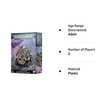 Games Workshop Warhammer 40,000 Hekaton Land Fortress Model 69-09 Black One Size Plastic
