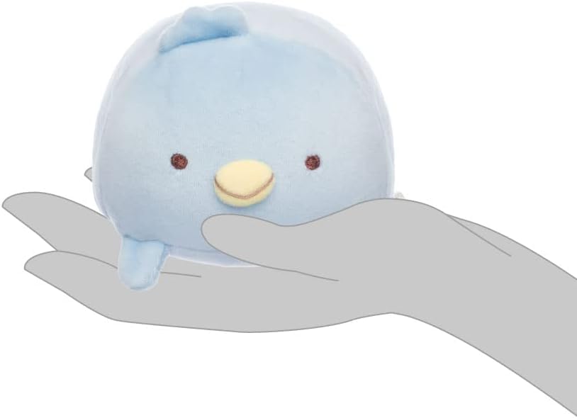 SUMIKKOGURASHI Plush Mochi Penguin Toy - Small, Real Penguin, Soft Polyester, Model 4974413755719