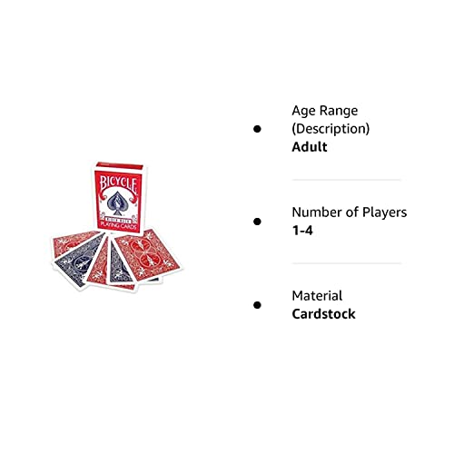 Bicycle Magic Gaff Playing Card Deck (25/25 Double Red & Double Blue Back)
