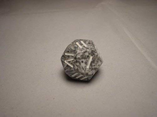 Chessex Chxxs1430 D4 Speckled Roman Numerals Dice Granite