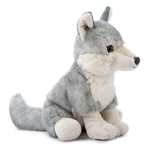 The Petting Zoo Grey Wolf Plush Stuffed Animal, 12 inches, Soft Plush Toy for Kids, Model 419013