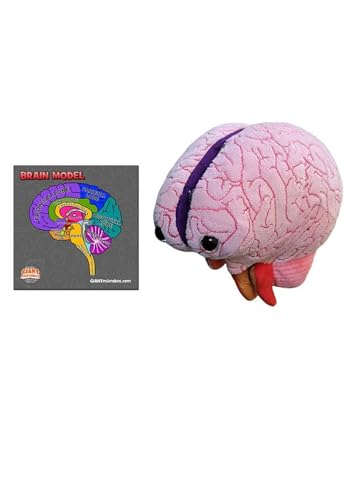 Giantmicrobes Brain Model, Human Brain Anatomy Model, Brain Model For Kids, Brain Model For Neuroscience, Brain Model For Teaching, Brain Model For Psychology, 3D Brain Model, Brain Anatomy Toy
