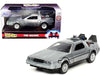 DeLorean DMC (Time Machine) Brushed Metal ''Back to the Future Part I'' (1985) Movie ''Hollywood Rides'' Series 1/32 Diecast Mod
