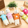 Korean Style Simple Cartoon Rabbit Pencil Case Creative Pencil Stationery Bag Children's Cute Plush Toy Primary School Gift