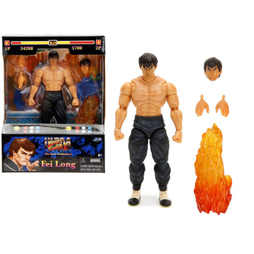 Fei Long 6 Moveable Figure with Accessories and Alternate Head and Hands Ultra Street Fighter II: The Final Challengers (2017) V