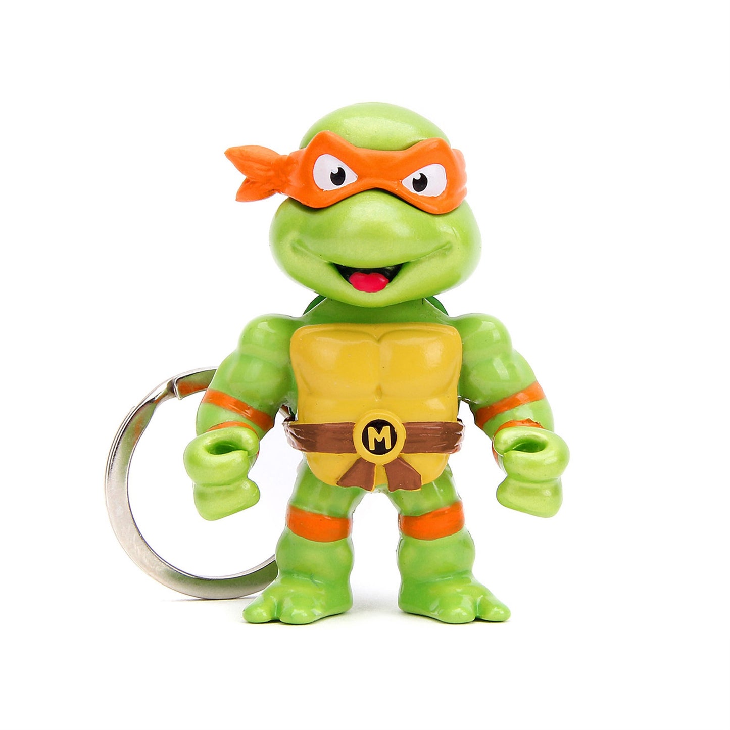 Set of 4 Diecast Figure Key Chains ''Teenage Mutant Ninja Turtles'' TV Series ''Metalfigs'' Series Diecast Models by Jada