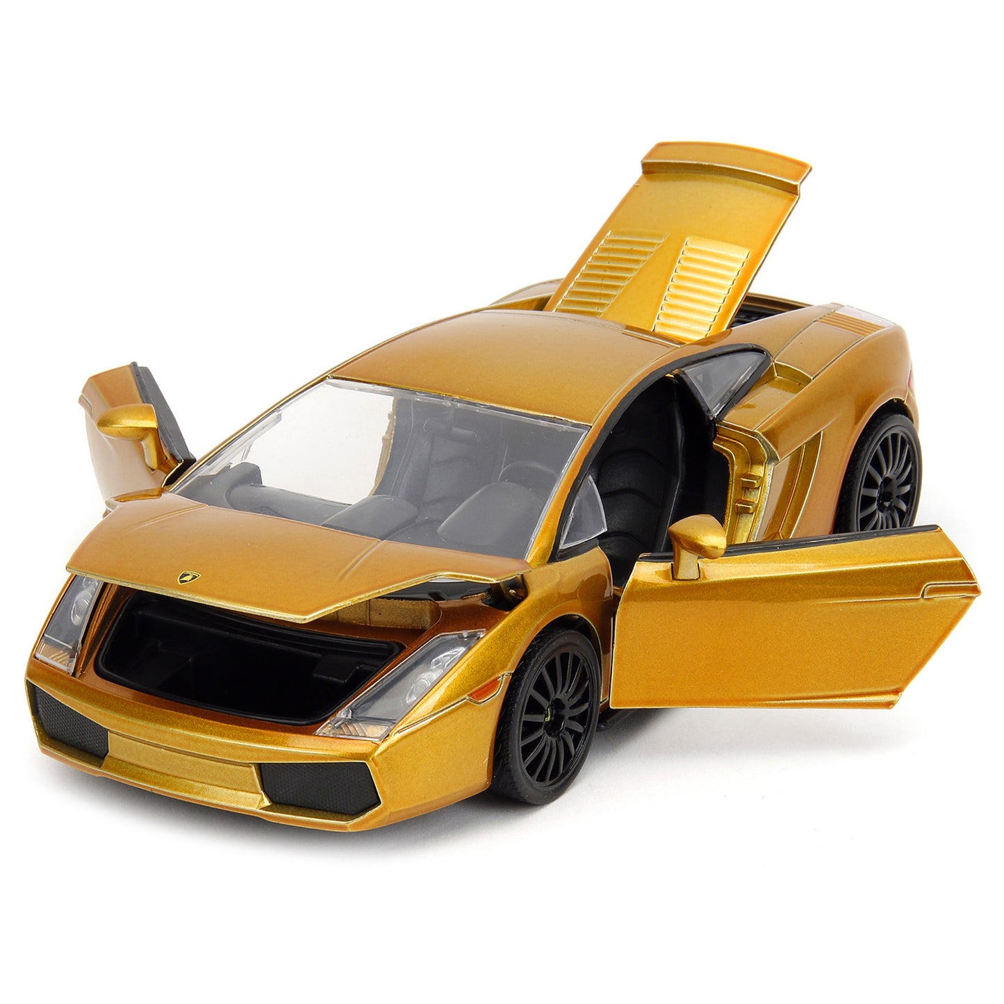 Lamborghini Gallardo Gold Metallic ''Fast X'' (2023) Movie ''Fast & Furious'' Series 1/24 Diecast Model Car by Jada