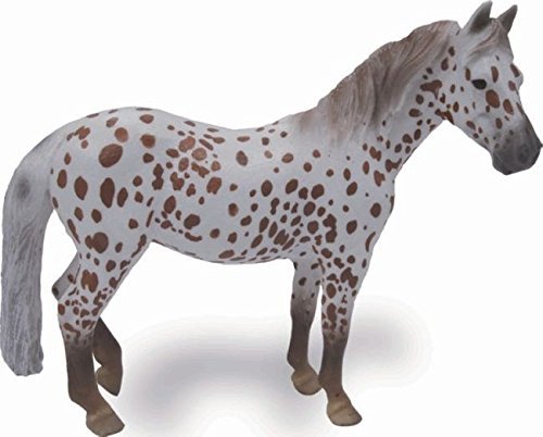 Collecta British Spotted Pony Mare Horse Toy Chestnut, 5''L X 3.9''H