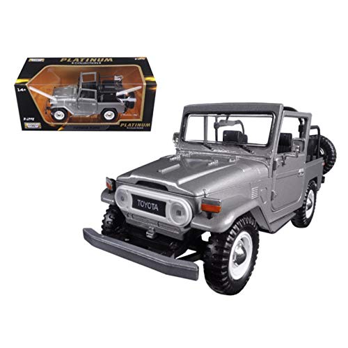 Motormax 79330 Toyota Fj40 Fj 40 Convertible Silver 1/24 Diecast Model Car
