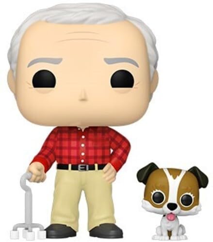 Funko Pop! Frasier - Martin with Eddie, Standard Size, Multicolor, Model 41049, Plastic Collectible Figure