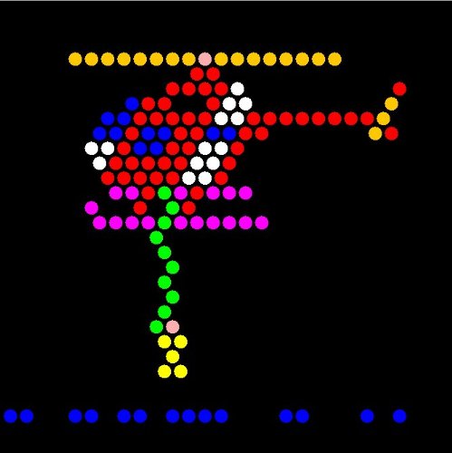 Illumipeg Things That Go Refill Templates For Lite Brite Cube, Flat-Screen, And Four Share (10 Sheets, 7X7)