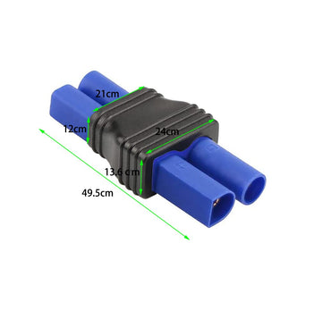 Laisomeke EC5 Male Plug Connector to EC3 Female Plug Connector Adapter for RC Lipo Battery EC3 to EC5 Adapter(2Pack)