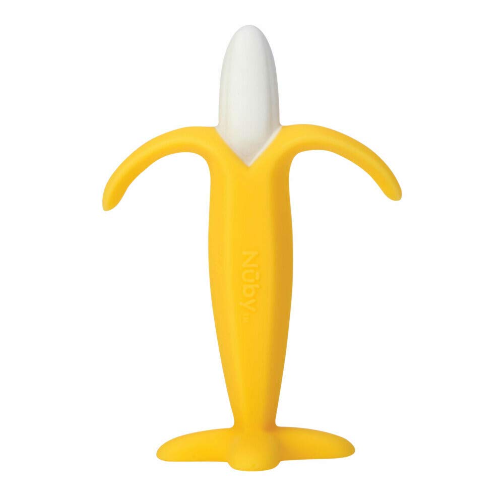 Nuby Soothing Banana Teether Yellow 5 Inch (Pack of 1)