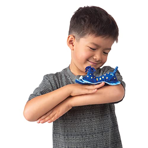 Folkmanis Mini Blue Nudibranch Finger Puppet