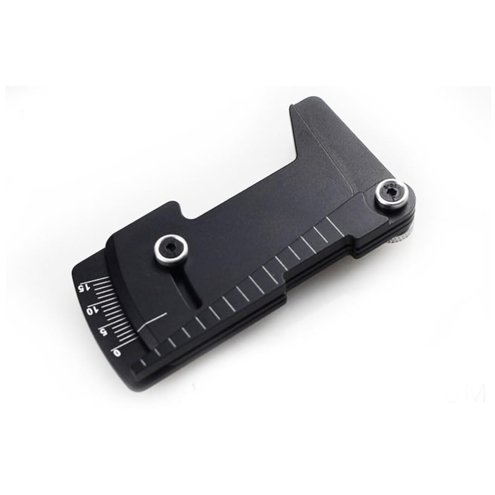 KingVal Metal Adjustable Ruler 15 Degrees RC Car Wheel Tire Camber Gauge Height Measuring Tool Compatible with 1/10 RC Car (Blac