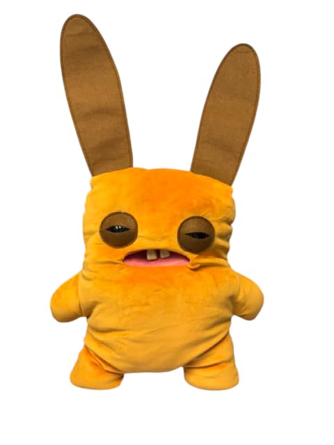 ZURU Fugglers Bigg Fuggs - Big Funny Ugly Monster Plush - 17 inches (Rabid Rabbit (Orange))