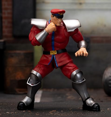 Jada - Street Fighter 2- Articulated Figure Of M. Bison 15 Cm, Collectable, With Interchangeable Hands And Head, Accessories, 20 Articulated Points, Ages 13 (253252030)