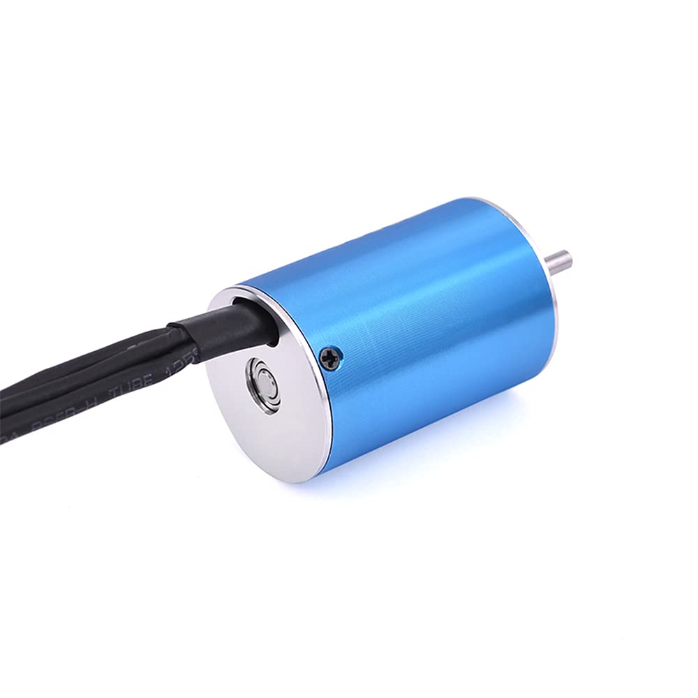 KingVal Replacement 2838 5300KV Sensorless Brushless Motor Shaft 3.175mm with 45A Brushless ESC Combo Compatible with 1/14 1/16