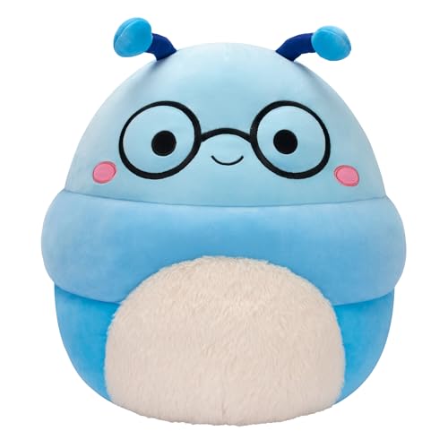 Squishmallows Original 16-Inch Cordelia Blue Bookworm - Official Jazwares Plush (Large)