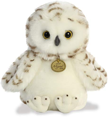 Aurora® Adorable Miyoni® Tots Snowy Owlet Stuffed Animal - Lifelike Detail - Cherished Companionship - White 10 Inches
