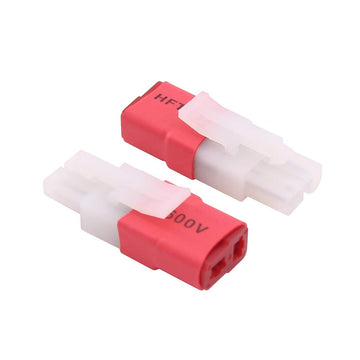 rflaueo 4pcs Compatible with Big Tamiya to T-Plug Style Male Female RC Connector Adapter(E03-4)