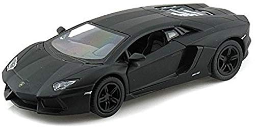 Lamborghini Matt Black Aventador Lp 700-4 1:38 5'' Pull Back Diecast Car