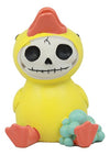 Ebros Gift Furry Bones Bath Tub Soaking Bubbles Time Bob The Rubber Duck Figurine Yellow Ducky Hooded Furrybones Skeleton Monster Collectible Small Sit Up Sculpture
