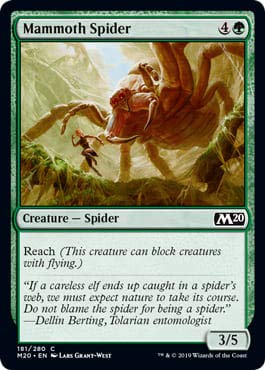 Magic: The Gathering - Mammoth Spider - Foil - Core Set 2020