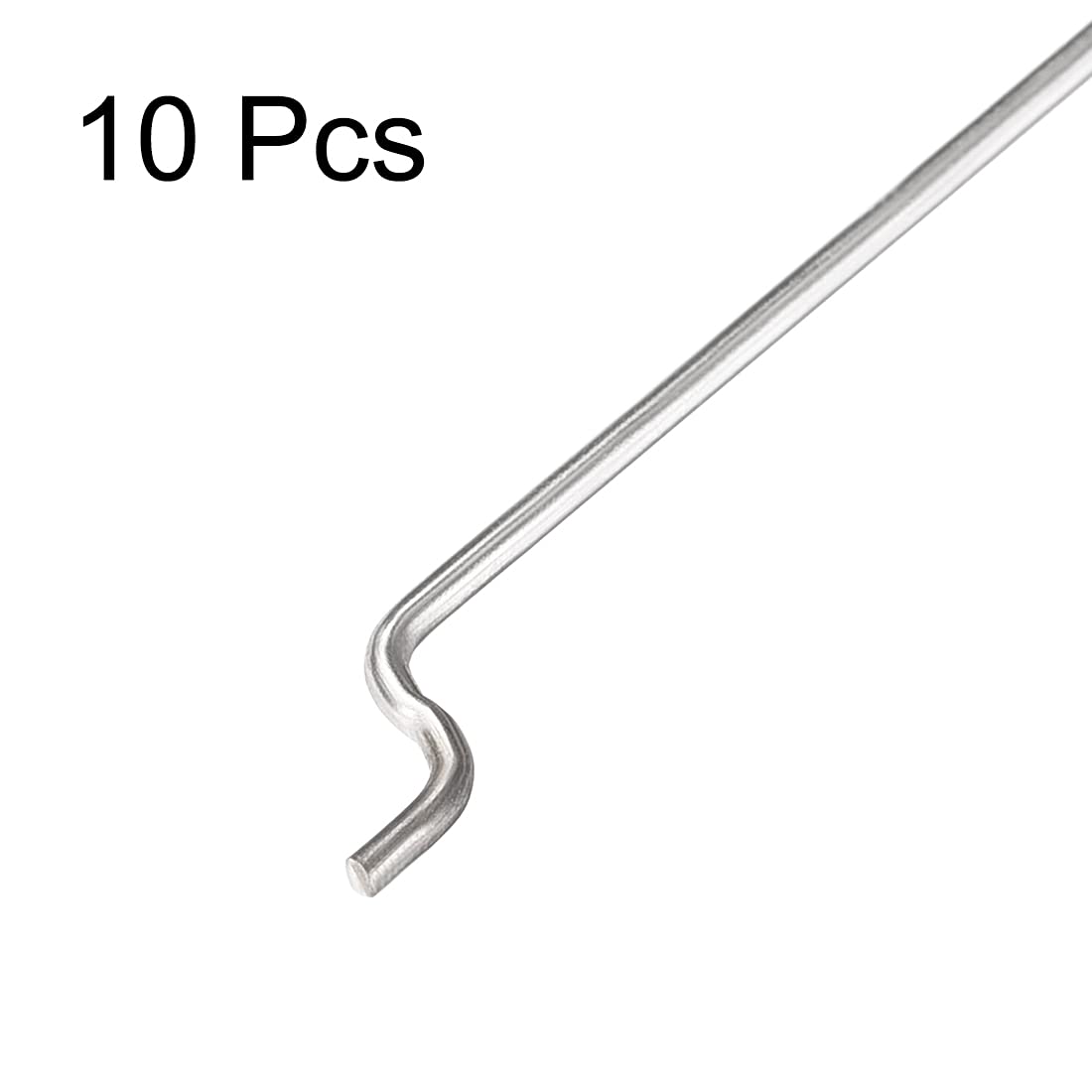 Uxcell 1Mm X 400Mm (15.7 Inch) Steel Z Pull/Push Rods Parts For Rc Airplane Plane Boat Replacement (Pack Of 10)