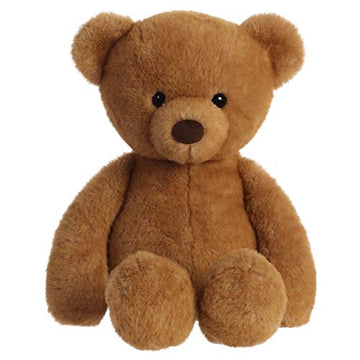 Aurora Snuggly Softie Bear Stuffed Animal - Brown 16 Inches - Large Polyester Comforting Companion