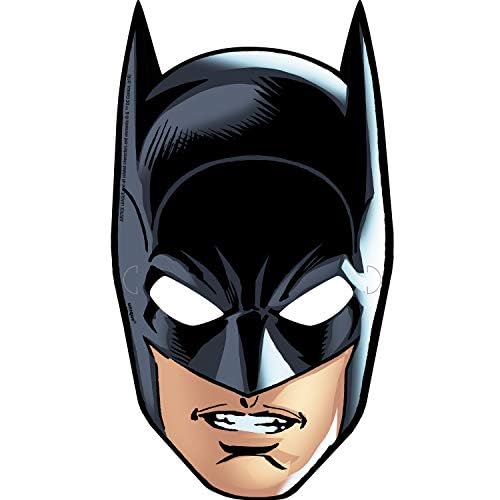 Justice League Party Paper Masks - Assorted Designs, 8 Pcs