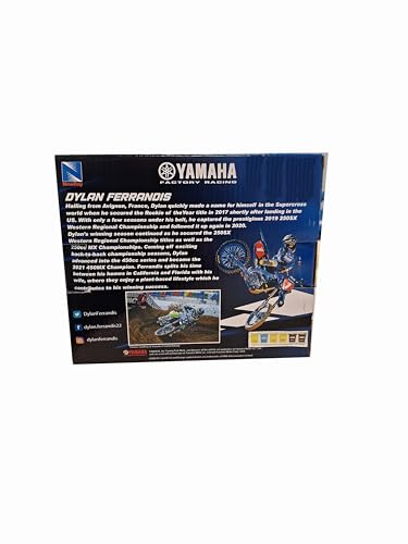 New Ray Yamaha YZ450F Championship Edition Motorcycle #14 Dylan Ferrandis Yamaha Factory Racing 1/12 Diecast Model