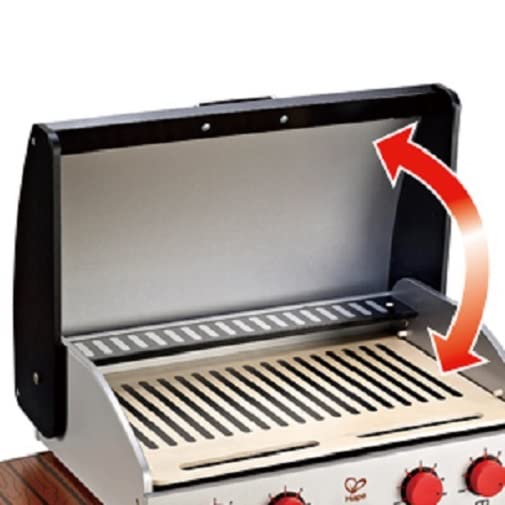 Award Winning Hape Gourmet Grill And Shish Kabob Wooden Play Kitchen Multi, L: 27.6, W: 15, H: 24.8 Inch
