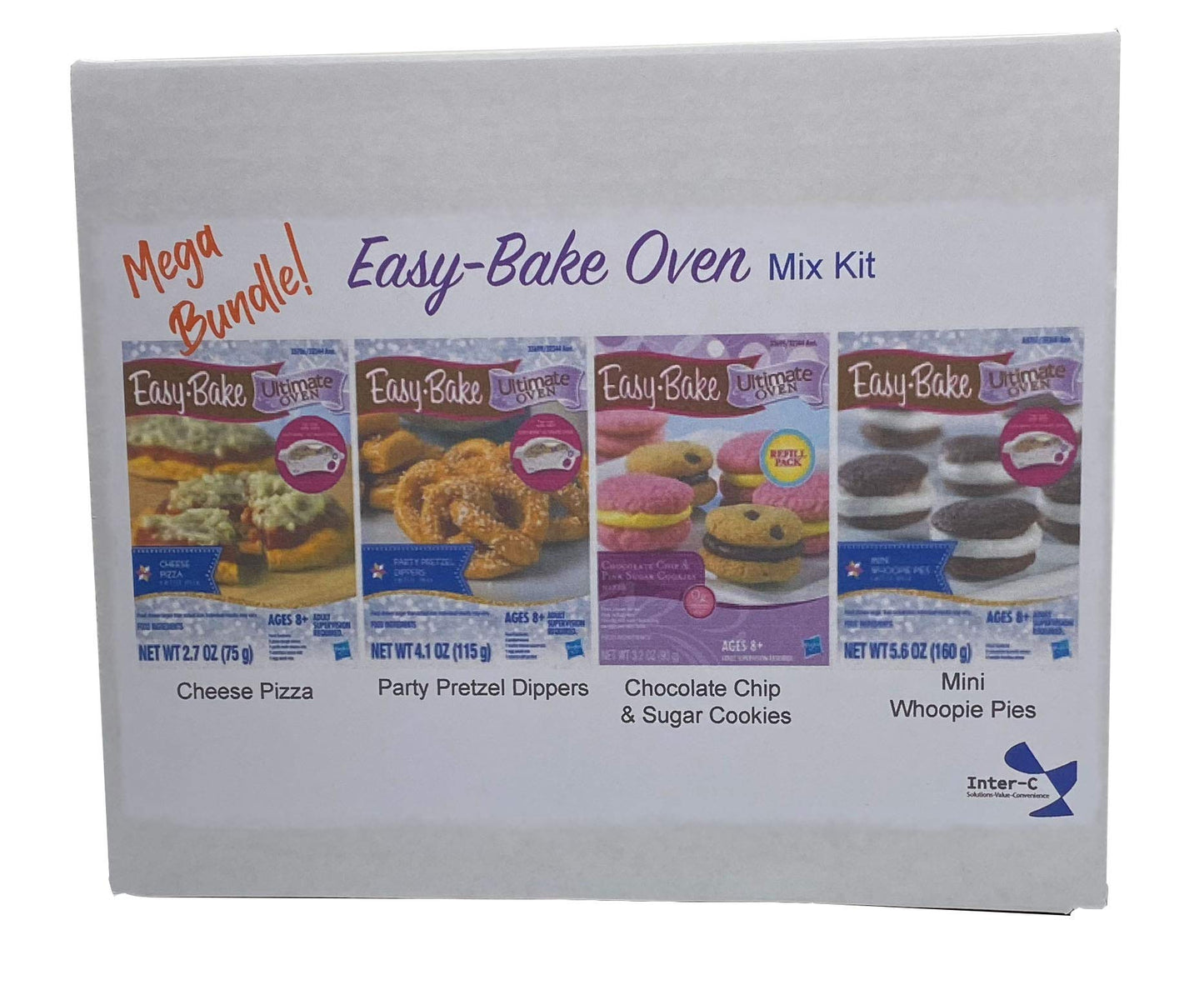 INTERC Easy Bake Mixes - 4 Pack, 3.9 Ounce - Pink - InterC Bake Master