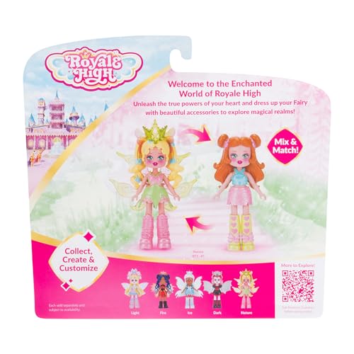 Royale High 3” Nature Fairy Fashion Doll - 1 Figure With 9 Fashion Accessories - Virtual Item Code Included - Series 1 - Ages 5+