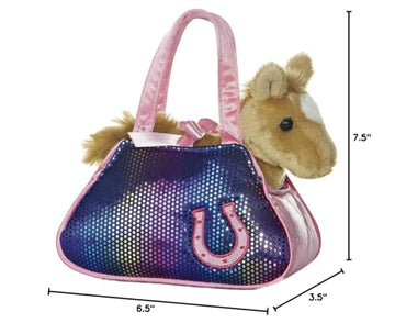 Aurora® Fashionable Fancy Pals™ Betsey Bling Stuffed Animal - On-The-Go Companions - Stylish Accessories - Purple 7 Inches