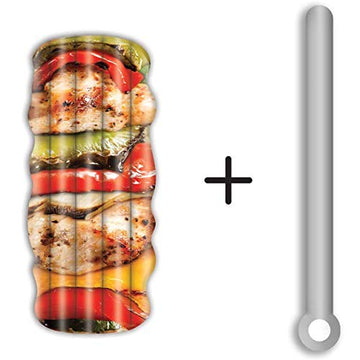 Chicken Shish Kebab Float And Noodle - Pool Float Tube, Inflatable Rafts For Kids & Adults - Large Blow Up Float For Summer Beach Swimming - Two Floats - Take2Floats