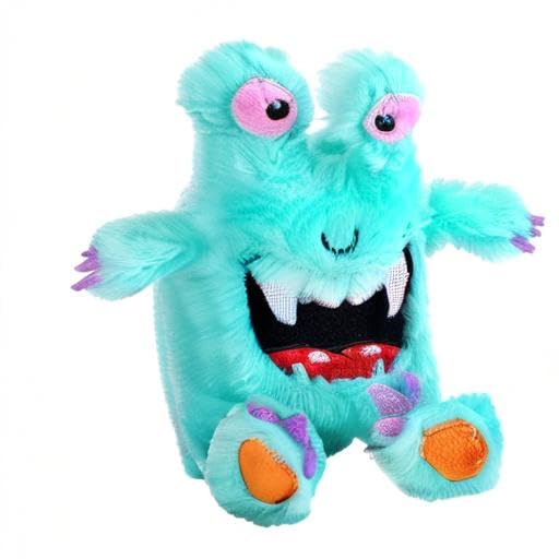 WILD REPUBLIC Monsterkins Trashzilla Jr Stuffed Animal, 8" Eco-Friendly Plush Toy Made from Recycled Materials