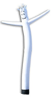 White 20Ft Tall Inflatable Tube Man Air Powered Dancing Guy For Outdoors (Puppet Attachment Only) | Feather Flag Nation