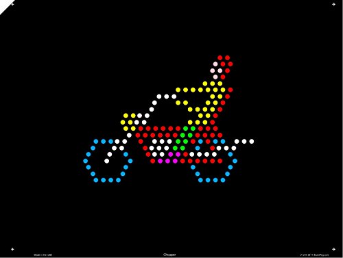 Illumipeg Things That Go Refill Templates For Pre-1994 Original Lite Brite (10 Sheets, 9X12)