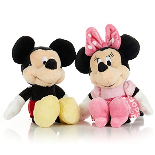 Kids Preferred Disney Baby Minnie Mouse Stuffed Animal Plush Toy Mini Jingler, 6.5 Inches